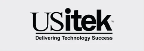 Black US itek Delivering Technology Success Logo